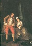 HOGARTH, William Before the Seduction and After sf oil on canvas